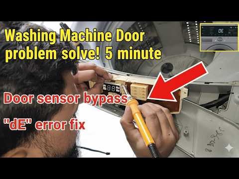 DE error door sensor defective How you can repair it | Fully Automatic Washing Machine |