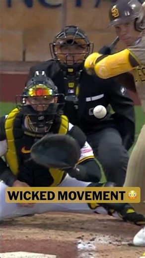 This swinging strike was so FILTHY it nearly hit the batter! 😳