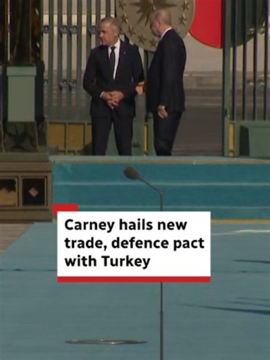 Prime Minister Mark Carney announced a new strategic trade and defence partnership between Canada and Turkey, as Ottawa continues its drive to tighten relations with other middle powers and fellow NATO members. #Carney #Turkey #News #CBCNews