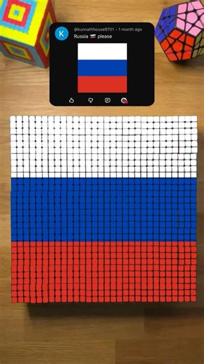 Making RUSSIA on Rubik's Cubes! 🇷🇺