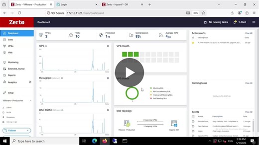 #disasterrecovery #zerto #vmware #hyperv #businesscontinuity #bcdr #continuousdataprotection #clouddr #itinfrastructure #virtualization #dataprotection | Sakthi Murugan S