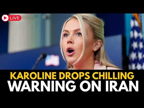 WHITE HOUSE LIVE: US BIG Action Against Iran? Karoline Issues Urgent Update | Donald Trump | US-IRAN
