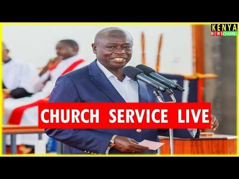 LIVE - Gachagua and his Brigade attending Church at AIPCA Nyahururu Cathedral