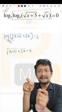 Logarithmic Equation 😱 Must-Watch for Class 11, 12 & JEE | Fast Trick
