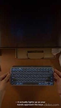 Logitech Mx keys mini unboxing and click sound