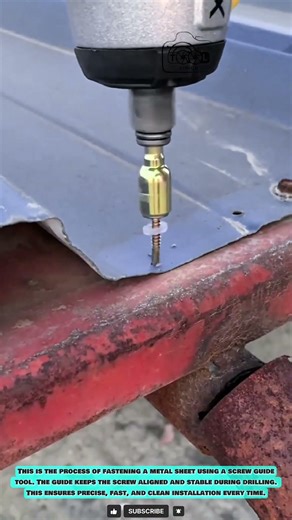 Magnetic Screw Guide Tool for Accurate Metal Sheet Fastening