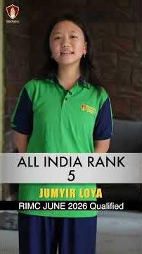 ✨ All India Rank 05 Jumyir Loya’s inspiring Story | RIMC June Result Out #rimc #shorts #defence