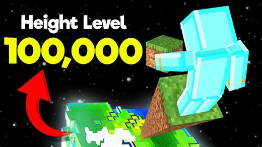 Building a massive tower to reach the Minecraft sun today