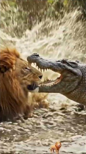 most violent clash.. When crocodile makes a mistake in choosing his prey.
