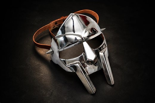 MF DOOM Inspired Mask – Hand Forged Steel Gladiator Helmet, Medieval Villain Cosplay Armor Mask - Etsy