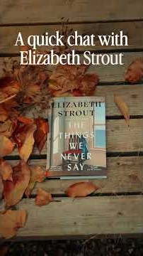 A quick chat with Elizabeth Strout | The Booker Prize