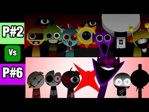 Sprunki Phase P#1 Vs P#2 | Simon, Clukr, Fun bot #incredibox #sprunki #sprunkiincredibox