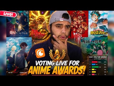 Voting LIVE for crunchyroll Anime Awards 2026 and more