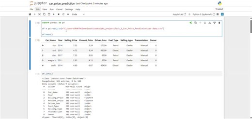 #codealpha #codealphainternship #datascience #machinelearning #python #linearregression #dataanalytics #ai #scikitlearn #eda #mlprojects #internship #learningjourney | Parth More