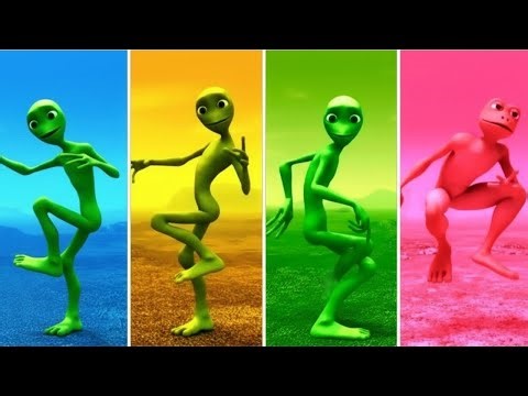Froglien | Green Alien vs All Characters Dance Battle Full HD