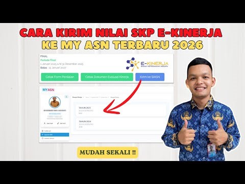 Cara Kirim Nilai SKP Ekinerja Ke My ASN Terbaru 2026