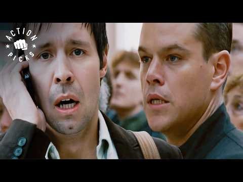 Journalist Sniped in Busy Train Station | The Bourne Ultimatum