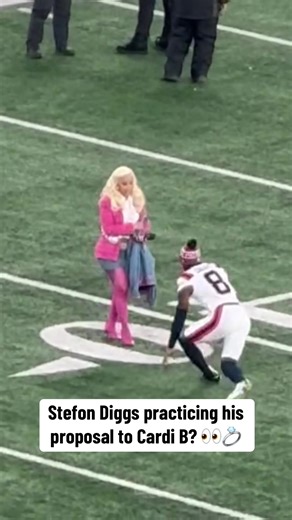 Stefon Diggs and Cardi B Connect After NFL Game