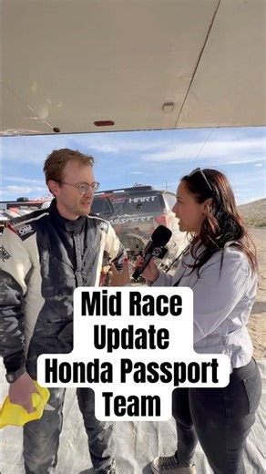 Grabbing a Quick Interview With the Honda Passport Team Mid-Race!