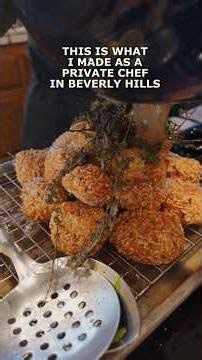 This is what I made as a private chef in Beverly Hills.Crispy fried scallops.