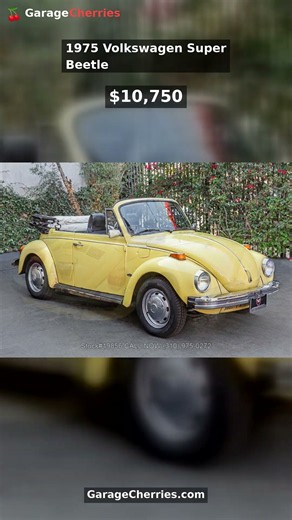 1975 Volkswagen Super Beetle — $10,750 | GarageCherries
