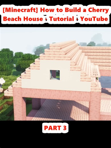[Minecraft] How to Build a Cherry Beach House - Tutorial - YouTube (3)