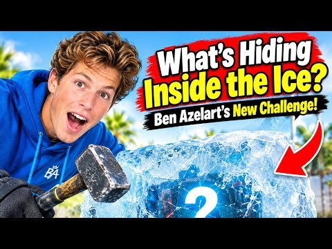 Ben Azelart Breaks the Ice to Find What’s Inside! 🧊