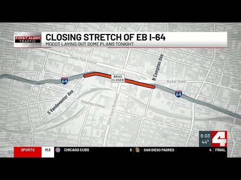 MoDOT moves forward with plans to close down portions of eastbound I-64, shares plan with public