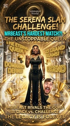 SERENA WILLIAMS: The Queen of the Court 🎾👑#motivation