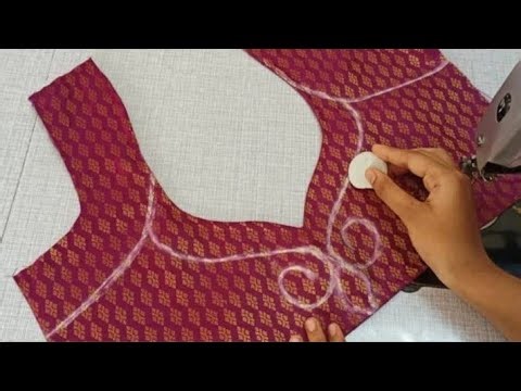 Very stylish blouse back neck design || cutting and stitching back neck blouse design || blouse