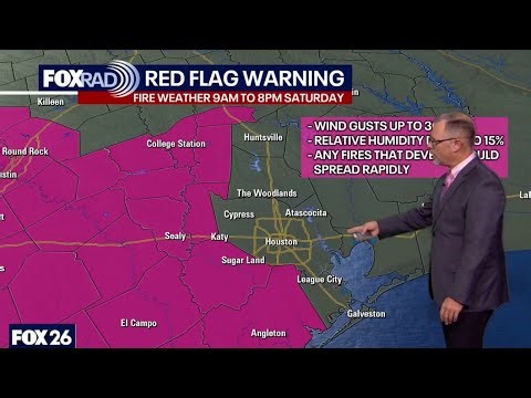 Houston weather: Fire warning, light freeze for weekend forecast