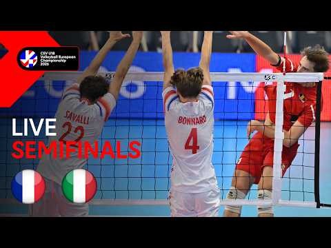 LIVE | France vs. Italy | CEV U18 Volleyball European Championship 2026 | Men (SF)