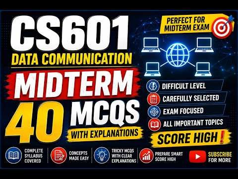 CS601 Assignment 02 Solution 2026 | Data Communication | VU CS601 Assignment 02 Solved | Complete
