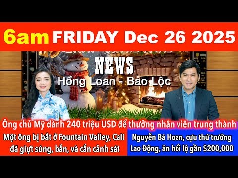 🇺🇸Dec 26, 2025 Ông chủ ở Louisiana, Mỹ dành 240 triệu USD để thưởng hơn 500 nhân viên trung thành.