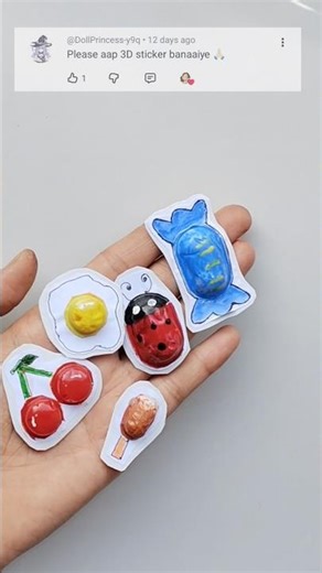 Diy 3D stickers 🥰#shorts#viral#trending#ytshorts#shortviral#viralvideo#diycrafts#diy#crafts