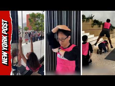 Strange OpenAI Protesters Pose as 'Rogue AI Agents,' Dance and Play Leapfrog