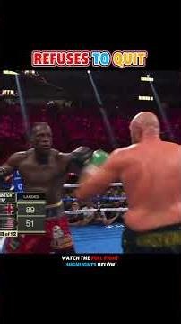 Deontay Wilder VS. Tyson Fury - III | HIGHLIGHTS #boxing #sports #combat