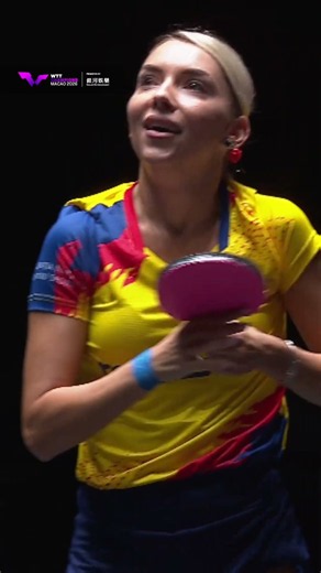 🫶🫶🫶 Bernadette Szocs is through to the Quarterfinal! #WTTMacao #TableTennis