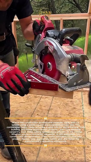 Circular Saw Framing Cuts #Construction #DIY