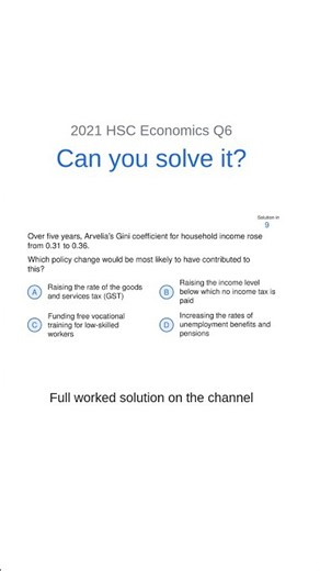 2021 HSC Economics Q6