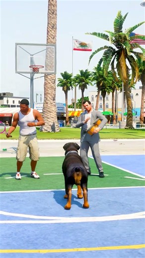 GTA 5: Chop Led Michael & Franklin to save a Deer Trapped by Thieves! 🐕🦌 #shorts