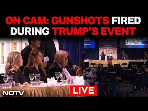 Trump Assassination Bid LIVE | On Cam: Gunshots Fired During White House Dinner | Trump Evacuated