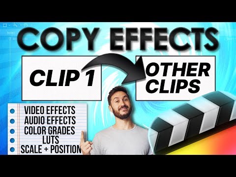 How to Copy & Paste Effects to Multiple Clips in Final Cut Pro