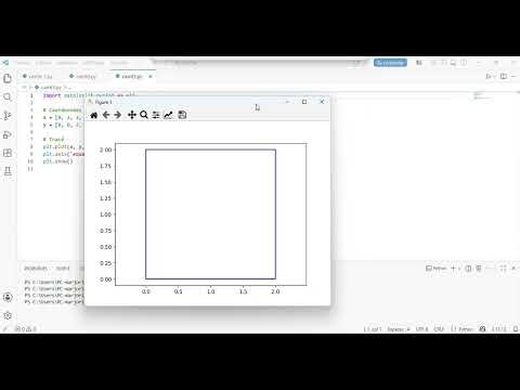 comment créer des formes géométriques avec code python