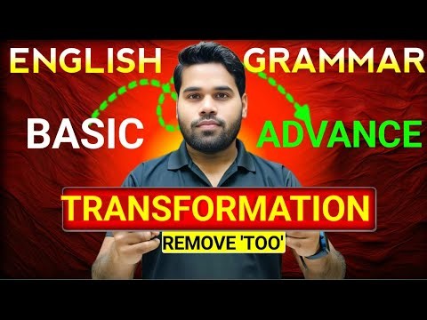 Transformation | Class 12 English Grammar |Full Explanation | Up board Exam 2026 |By Shiv Sir
