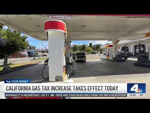 California gas tax increase takes effect today