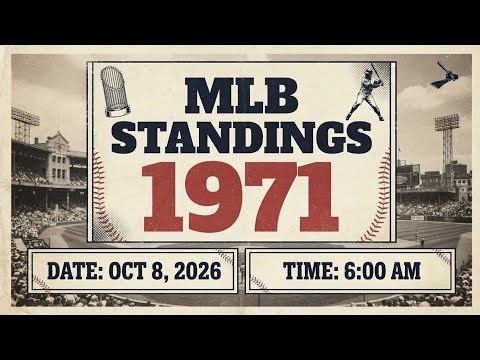 MLB STANDINGS OCT 8 2026| MLB STANDINGS, RESULTS & POINTS UPDATES