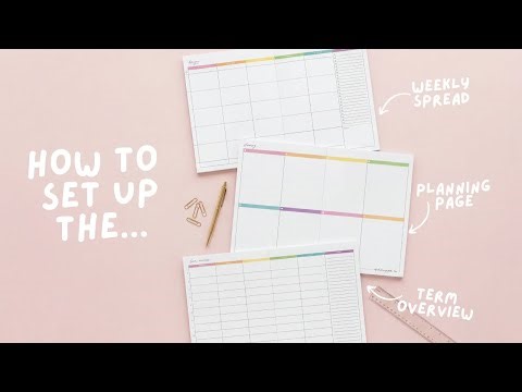 Back to School 2026 Planner Setup | Term Overview, Planning Pages & Weekly Spread
