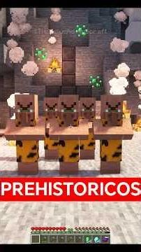 I found caveman villagers in Minecraft!