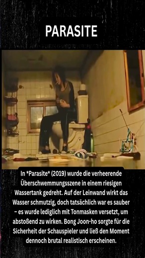 Parasite (2019) – Die Flut wurde in einem riesigen Wassertank gefilmt..